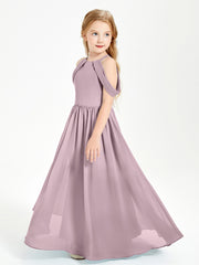 Dreamy Off the Shoulder Bridesmaid Gown for Junior Dusk