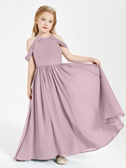 Dreamy Off the Shoulder Bridesmaid Gown for Junior Dusk