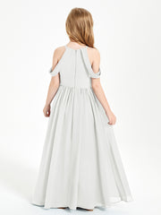 Dreamy Off the Shoulder Bridesmaid Gown for Junior Ivory