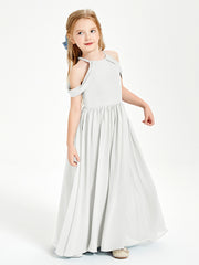 Dreamy Off the Shoulder Bridesmaid Gown for Junior Ivory