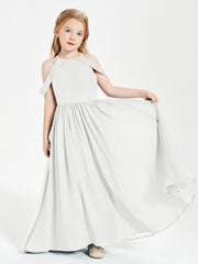 Dreamy Off the Shoulder Bridesmaid Gown for Junior Ivory