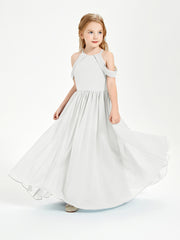 Dreamy Off the Shoulder Bridesmaid Gown for Junior Ivory