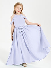 Dreamy Off the Shoulder Bridesmaid Gown for Junior Lavender