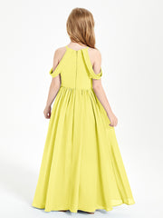 Dreamy Off the Shoulder Bridesmaid Gown for Junior Lemon