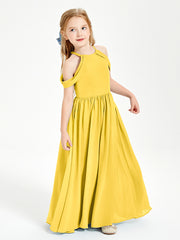 Dreamy Off the Shoulder Bridesmaid Gown for Junior Marigold