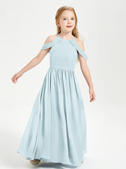 Dreamy Off the Shoulder Bridesmaid Gown for Junior Mist