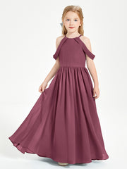 Dreamy Off the Shoulder Bridesmaid Gown for Junior Mulberry
