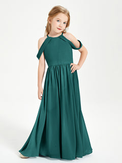 Dreamy Off the Shoulder Bridesmaid Gown for Junior Peacock