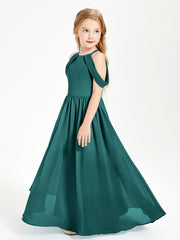 Dreamy Off the Shoulder Bridesmaid Gown for Junior Peacock