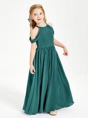 Dreamy Off the Shoulder Bridesmaid Gown for Junior Peacock