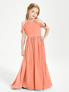 Dreamy Off the Shoulder Bridesmaid Gown for Junior Sunset