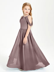 Dreamy Off the Shoulder Bridesmaid Gown for Junior Vintage Mauve