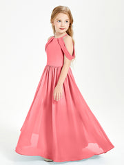 Dreamy Off the Shoulder Bridesmaid Gown for Junior Watermelon