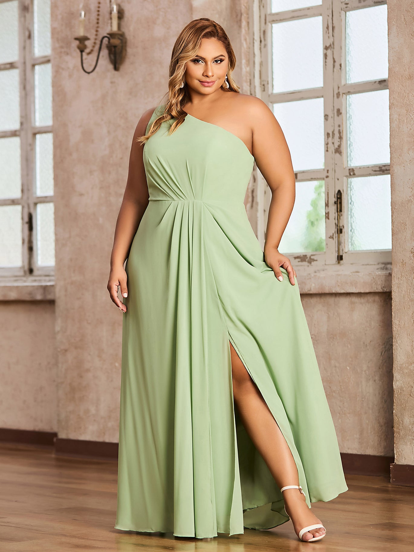 Olive Green Sage Green Racing Green Bridesmaid Dress Plus Size