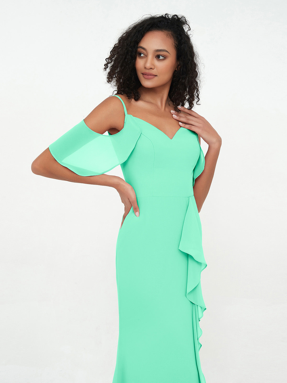 Turquoise spaghetti 2025 strap dress