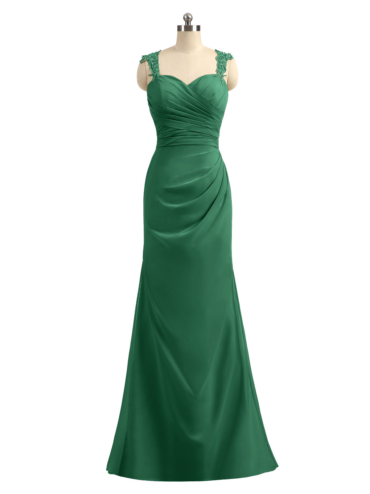 Sheah Open Back Dresses with Sweethart Dark Green| BABARONI – BABARONI UK