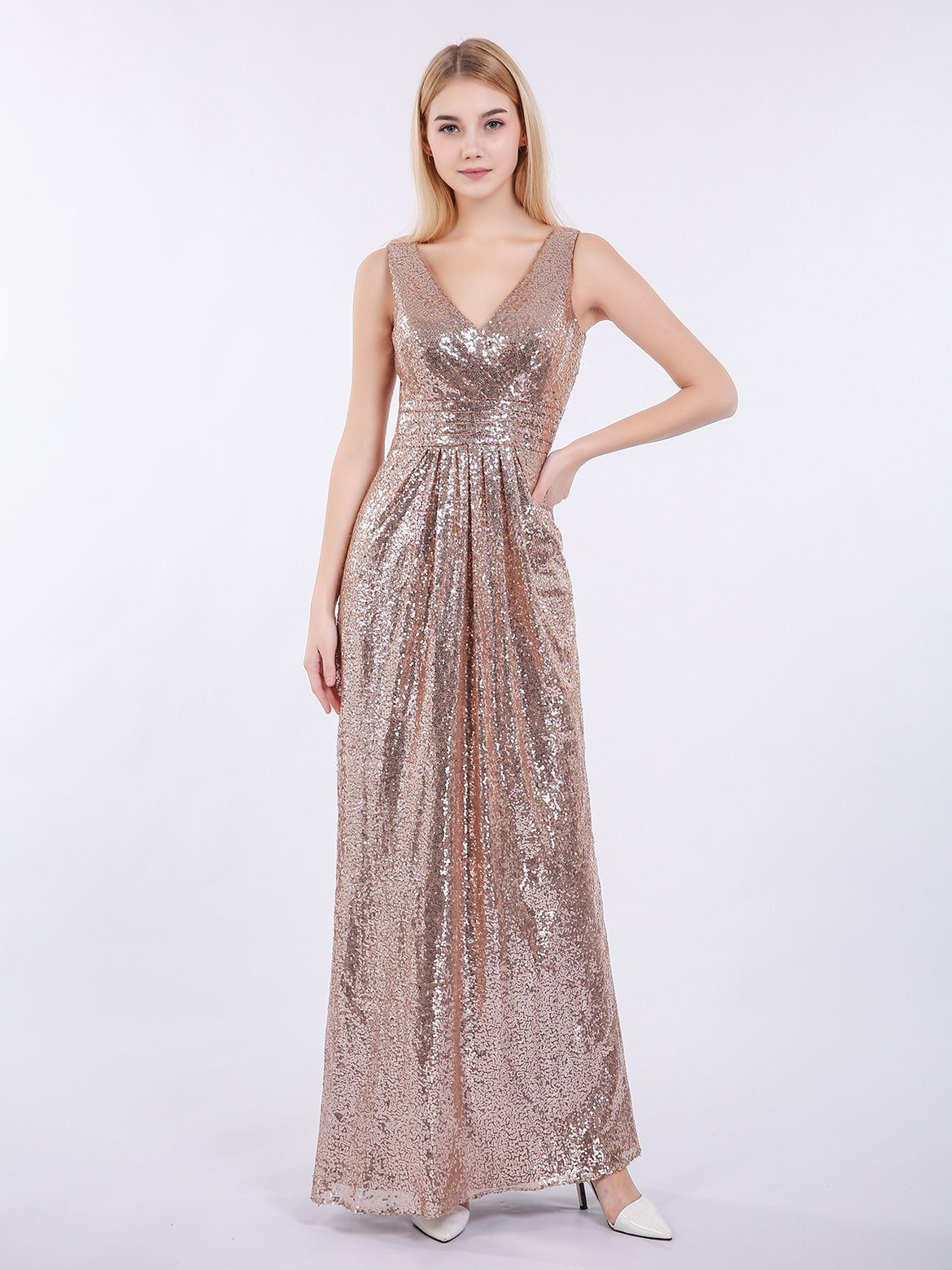 gold glitter bridesmaid dresses uk Babyletto Palma 3 Drawer Assembled Dresser Natural Walnut main image 0