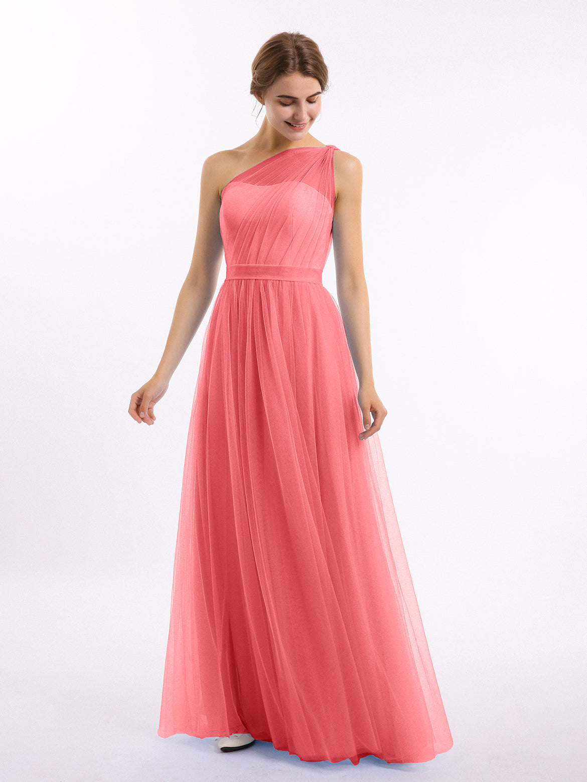 sachin and babi light blue dress Stunning Watermelon Bridesmaid Dresses for a Vibrant Wedding – BABARONI UK main image 1