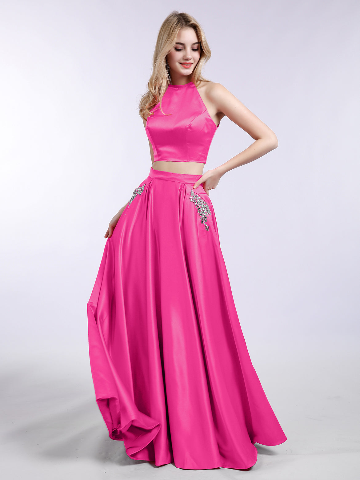 Fuchsia Prom Dresses BABARONI UK Fuchsia Prom Dresses BABARONI UK