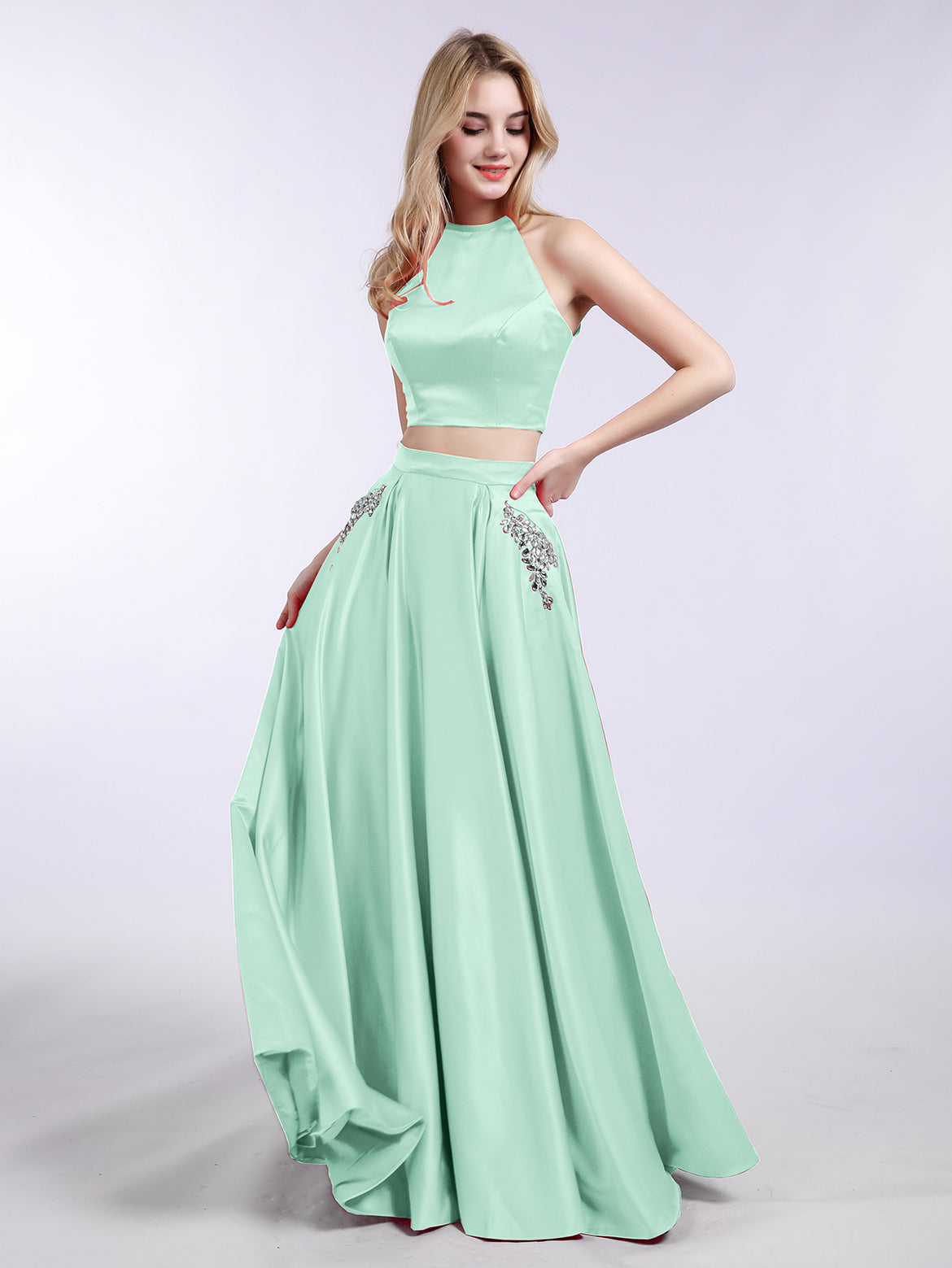 Mint-Green Prom Dresses BABARONI UK Mint-Green Prom Dresses BABARONI UK