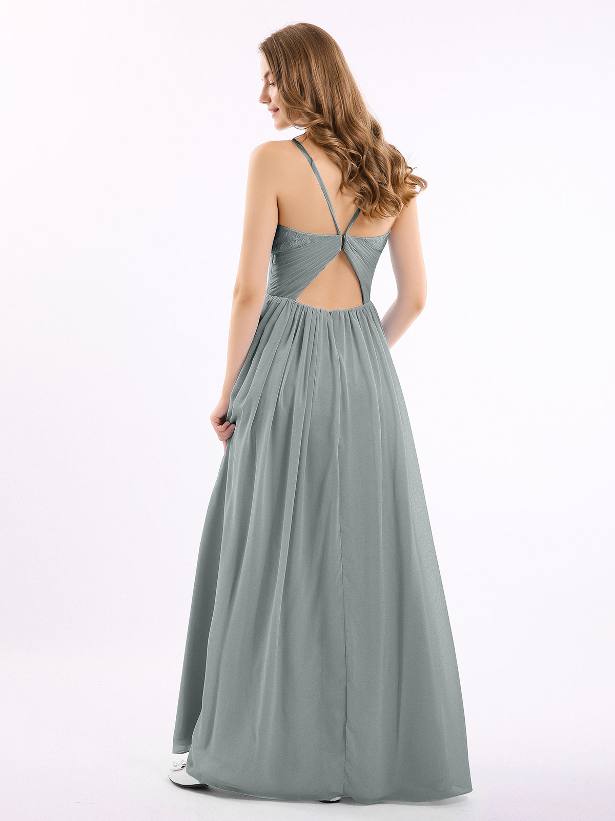 Steel grey maxi clearance dress