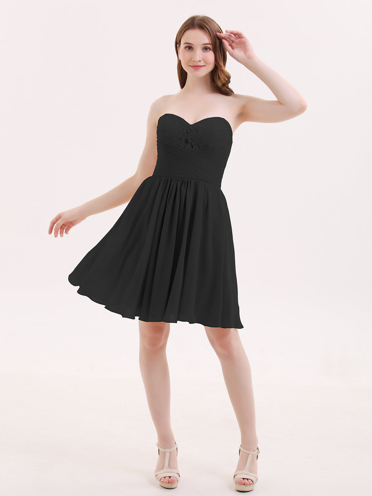 Short chiffon best sale dresses uk