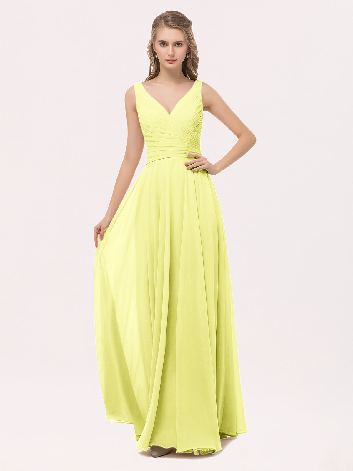 Daffodil yellow bridesmaid dresses hotsell