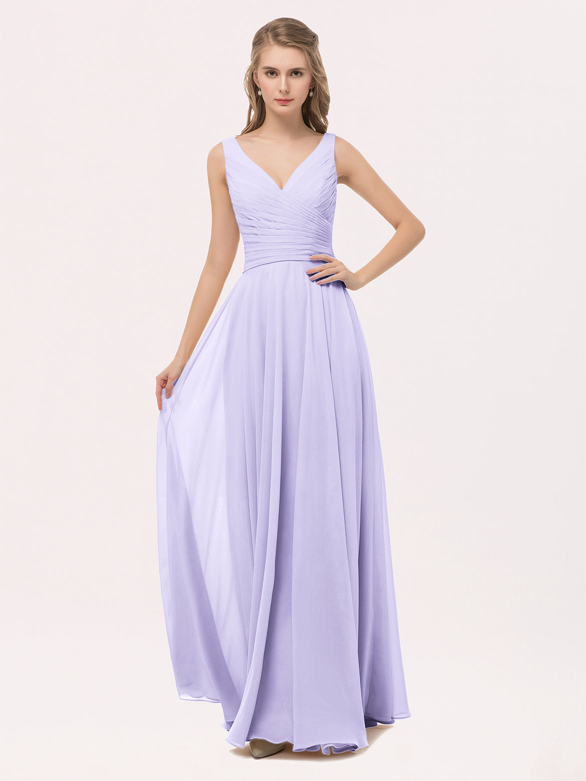 purple bridesmaid dresses uk BM002 - Cadbury Purple | Strapless Chiffon Bridesmaid Dress