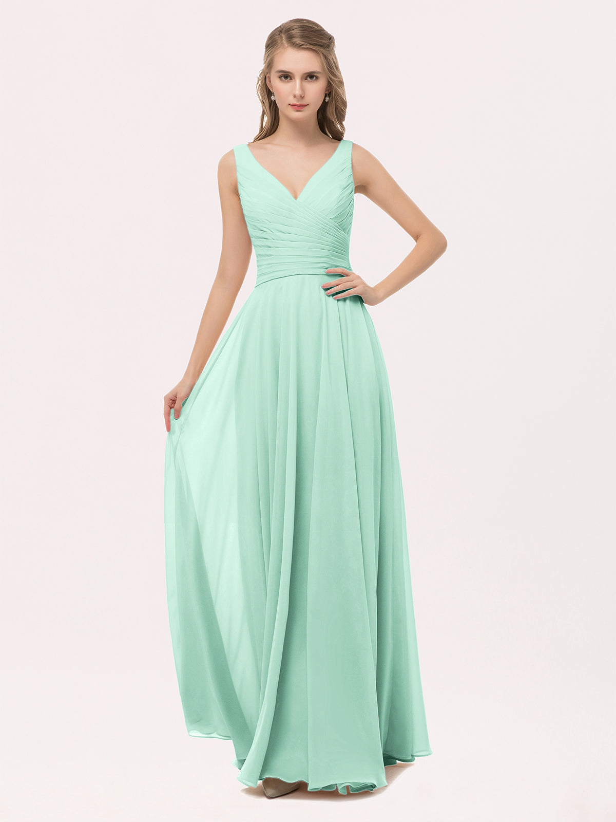 Fresh and Elegant Mint Green Bridesmaid Dresses BABARONI UK