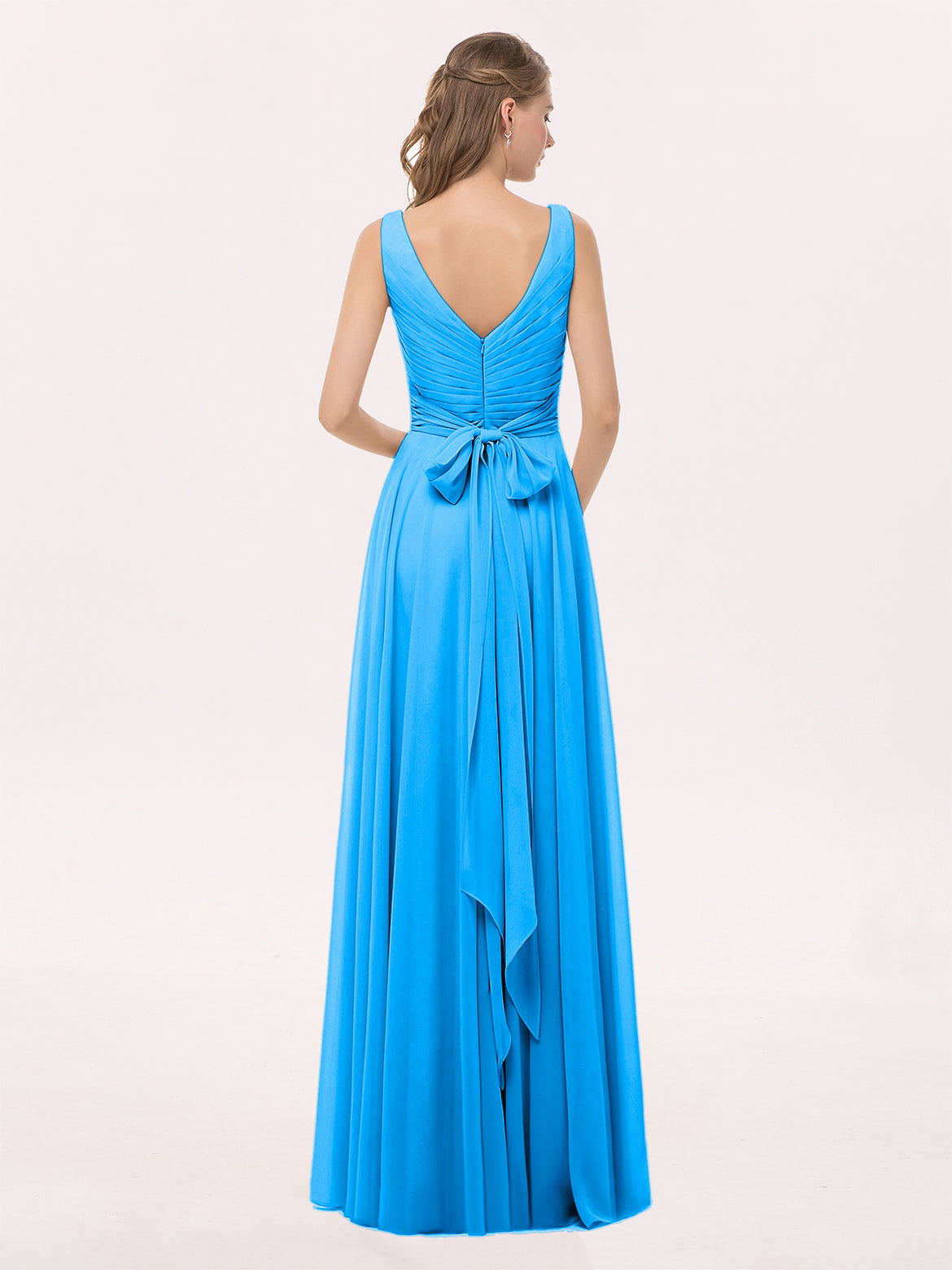 blue dress for baby girl Our Pandy Cornflower Blue Bridesmaid Dress main image 0