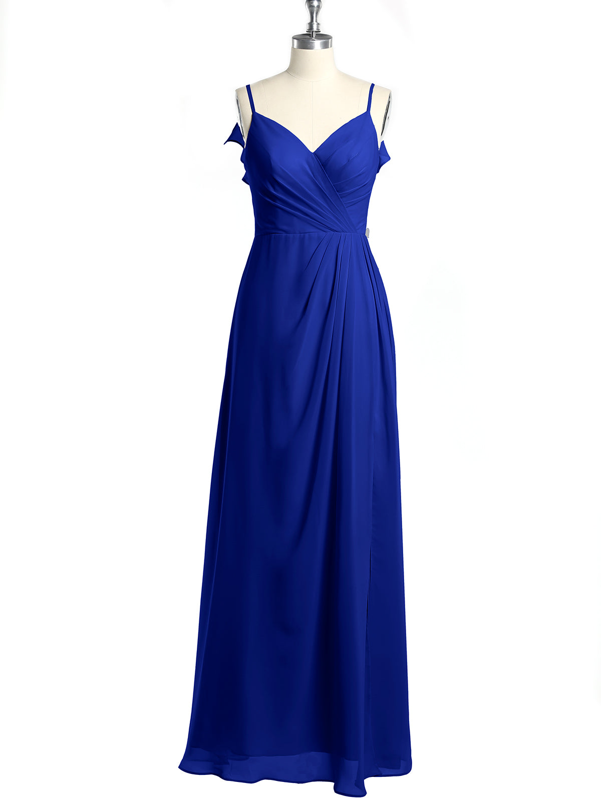 Spaghetti strap royal hot sale blue dress