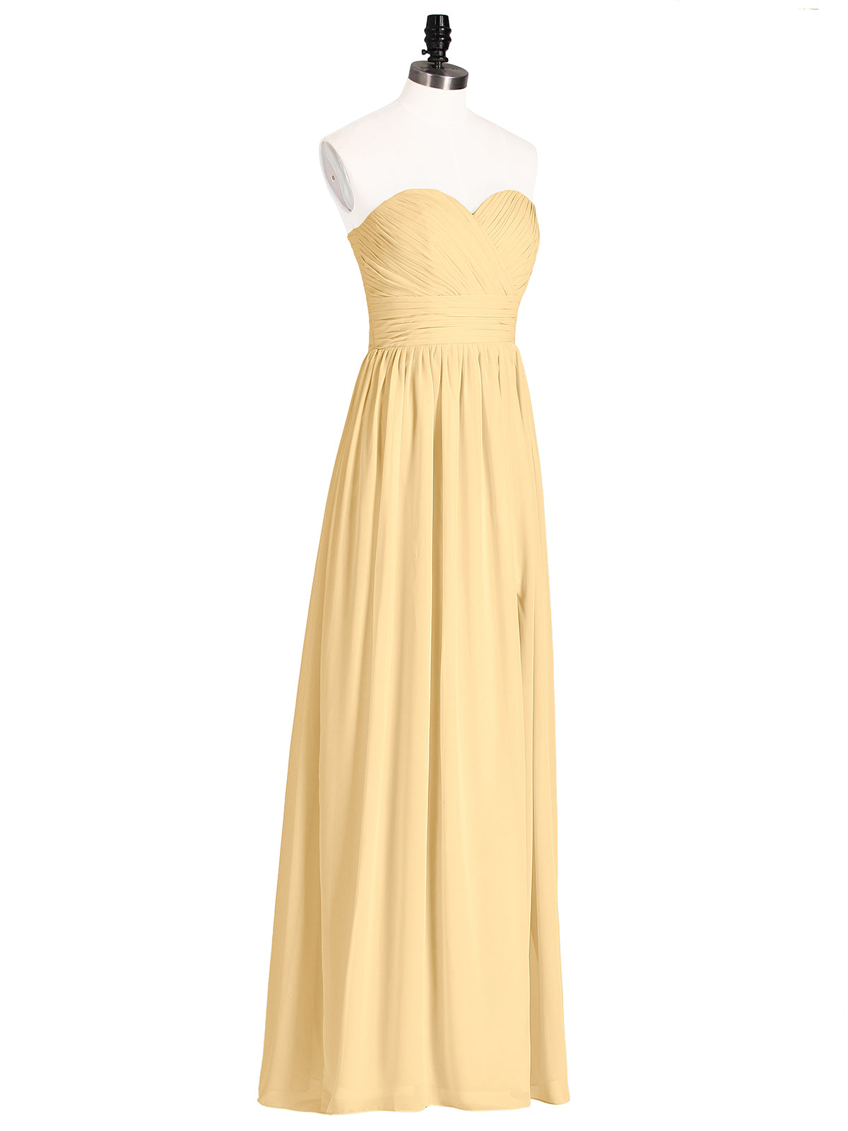 Pale yellow sale chiffon dress