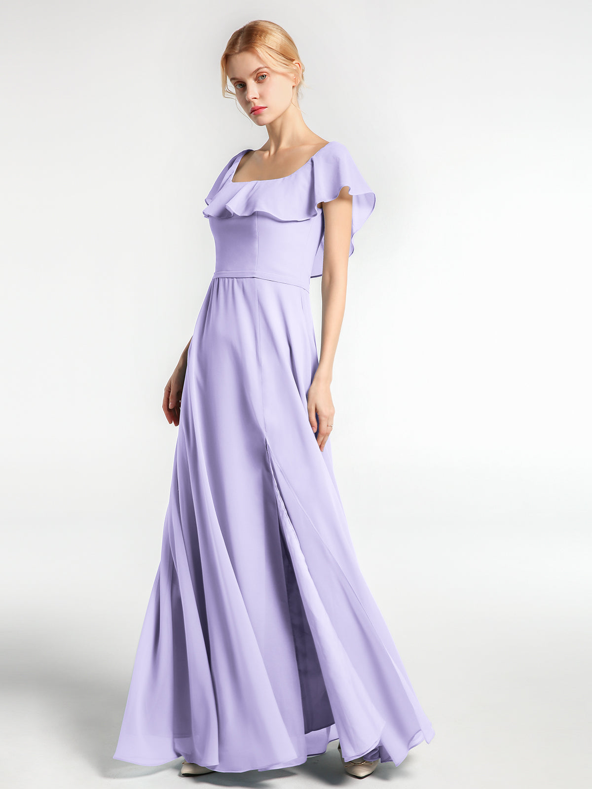 Light purple clearance chiffon dress