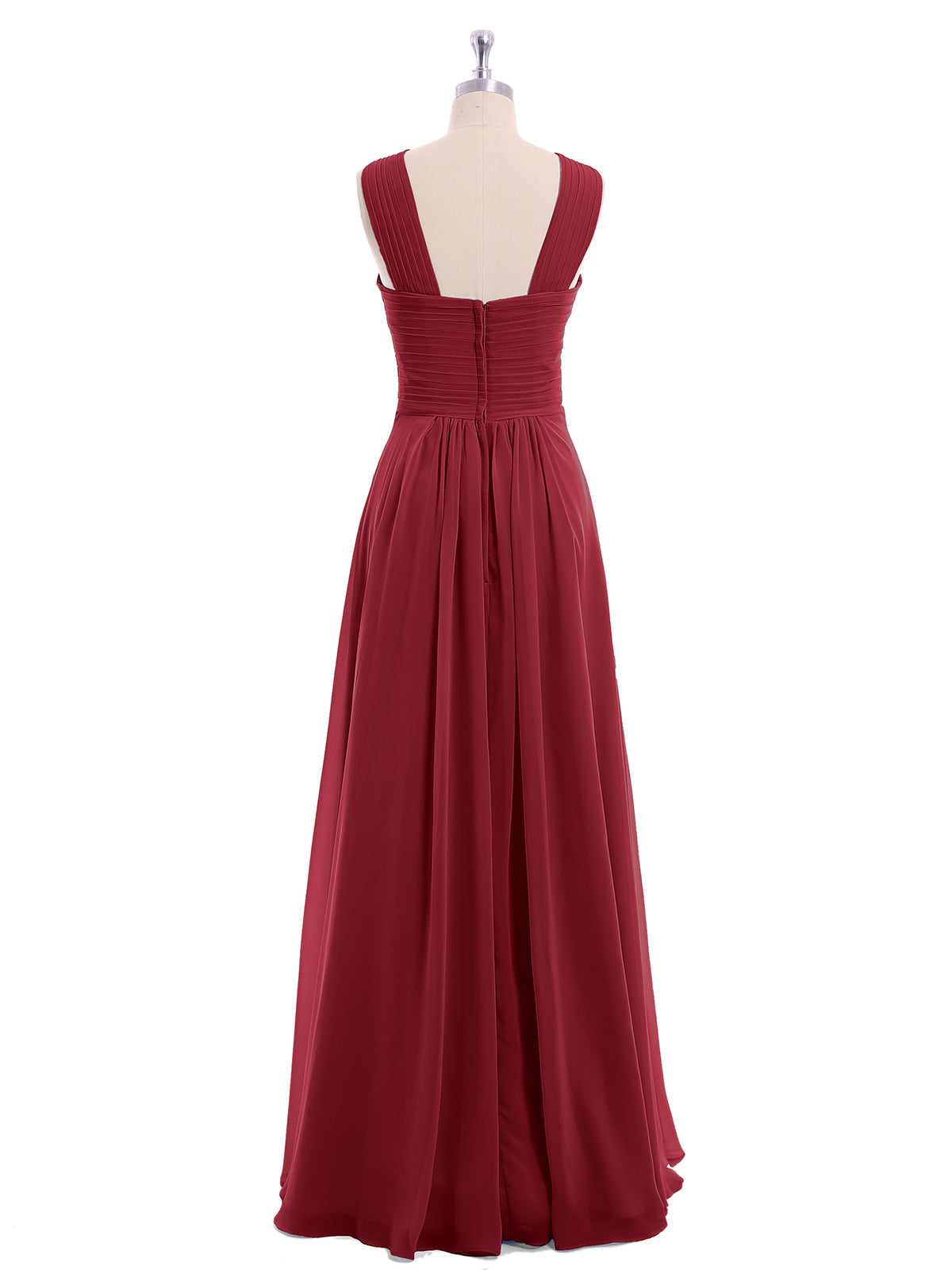 Empire waist burgundy outlet dress