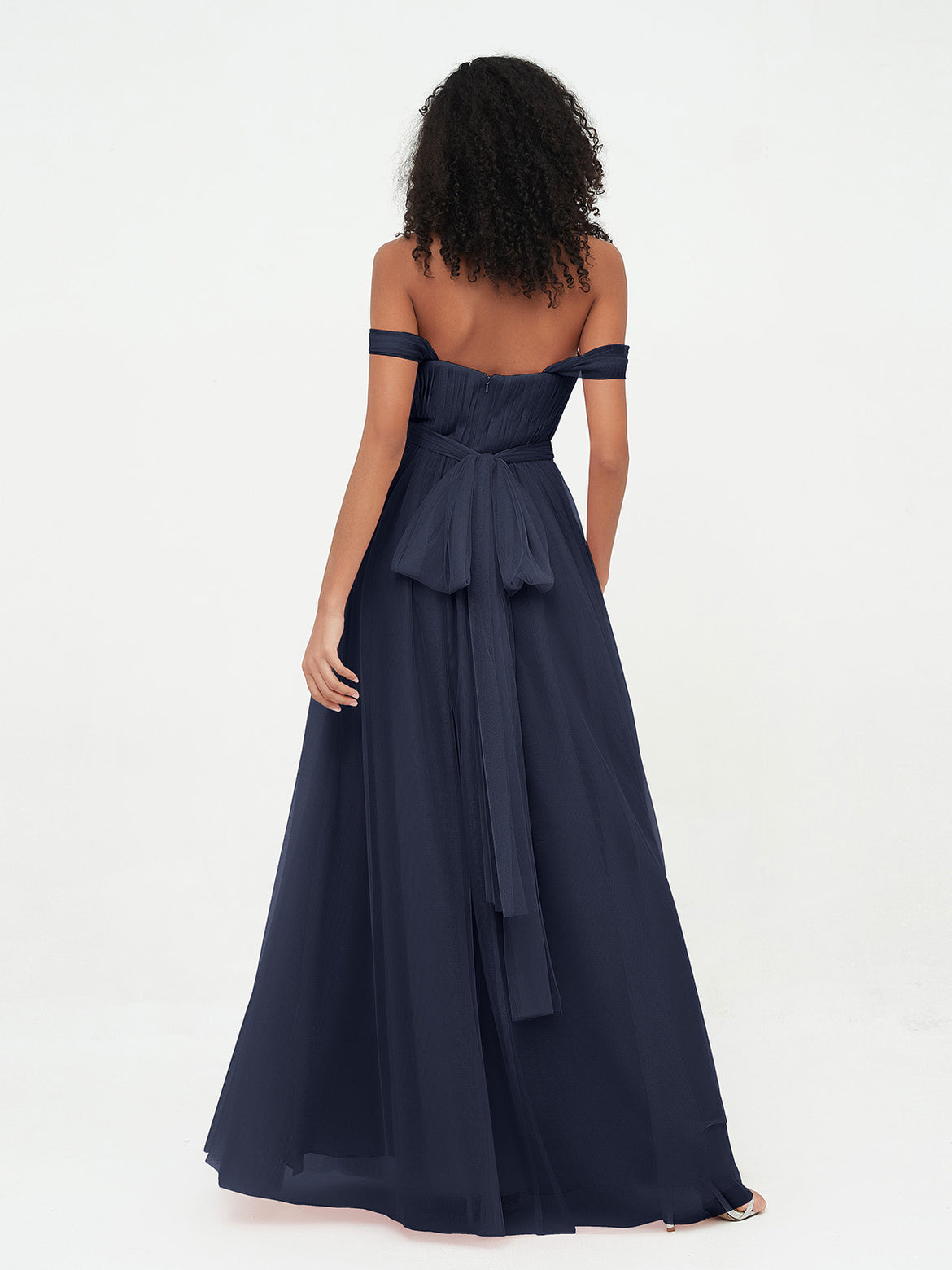 navy bridesmaid dresses midi Betty Midi Dress - Navy | Elegant Midi Dress main image 0