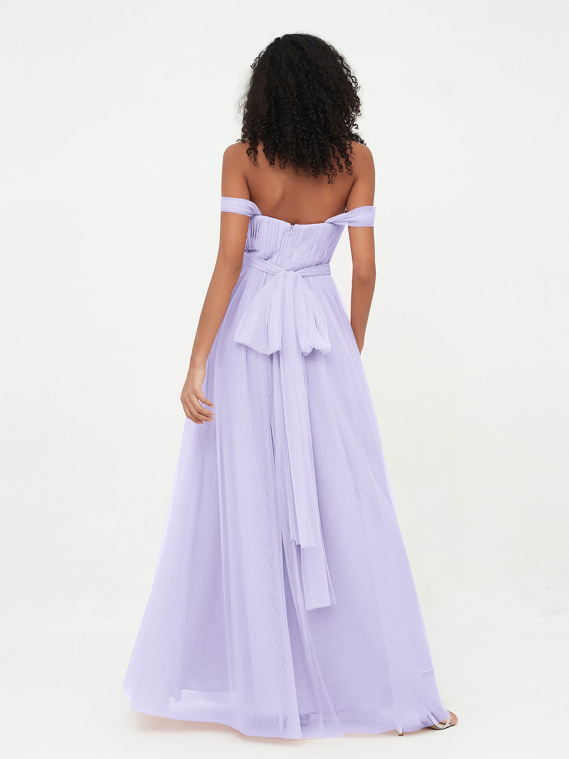 sachin and babi light blue dress Lilac Chiffon Feather Midi Dress  self-portrait-EU