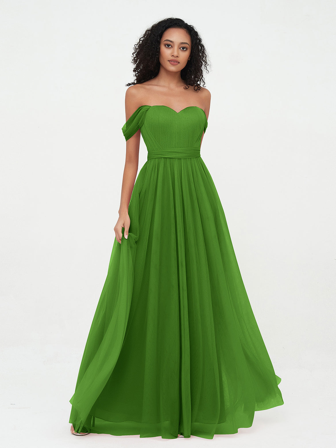 sachin and babi light blue dress Moss Green Bridesmaids Dresses – Show Me Your Mumu main image 1