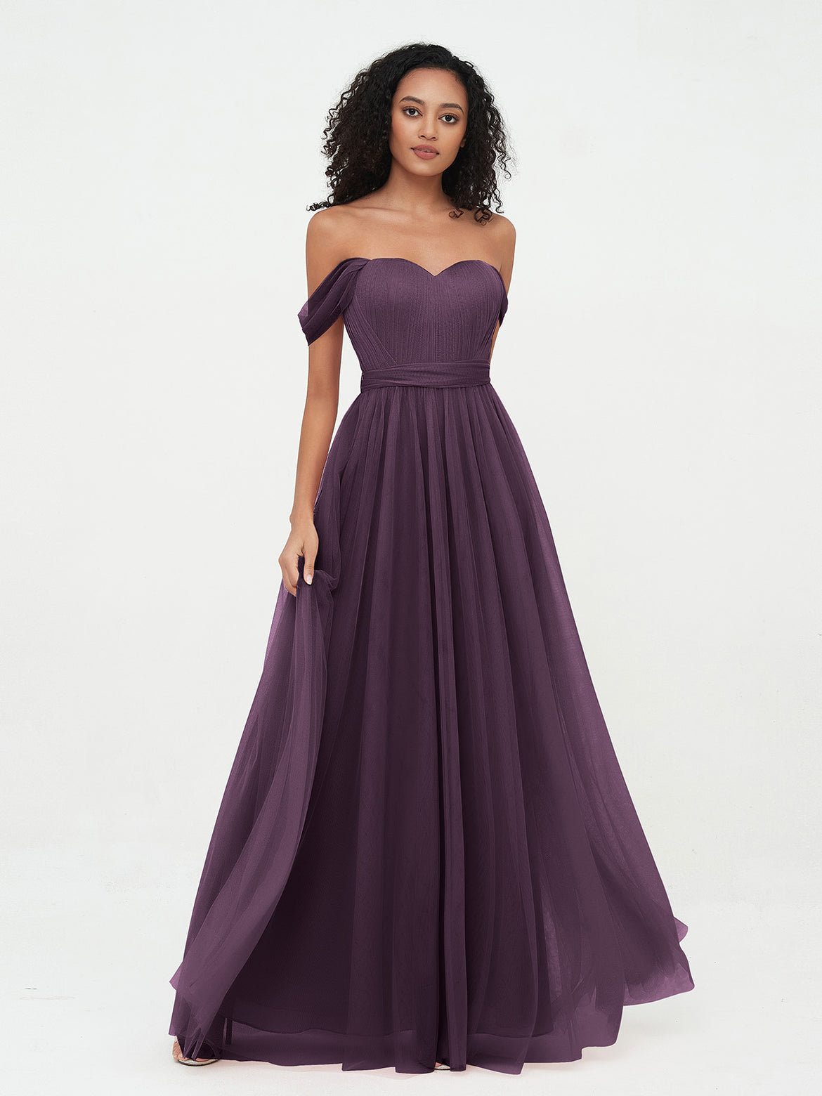 plum bridesmaid dresses uk Darcy Plum Square Neck Sleeveless Midi Dress With Pockets main image 0