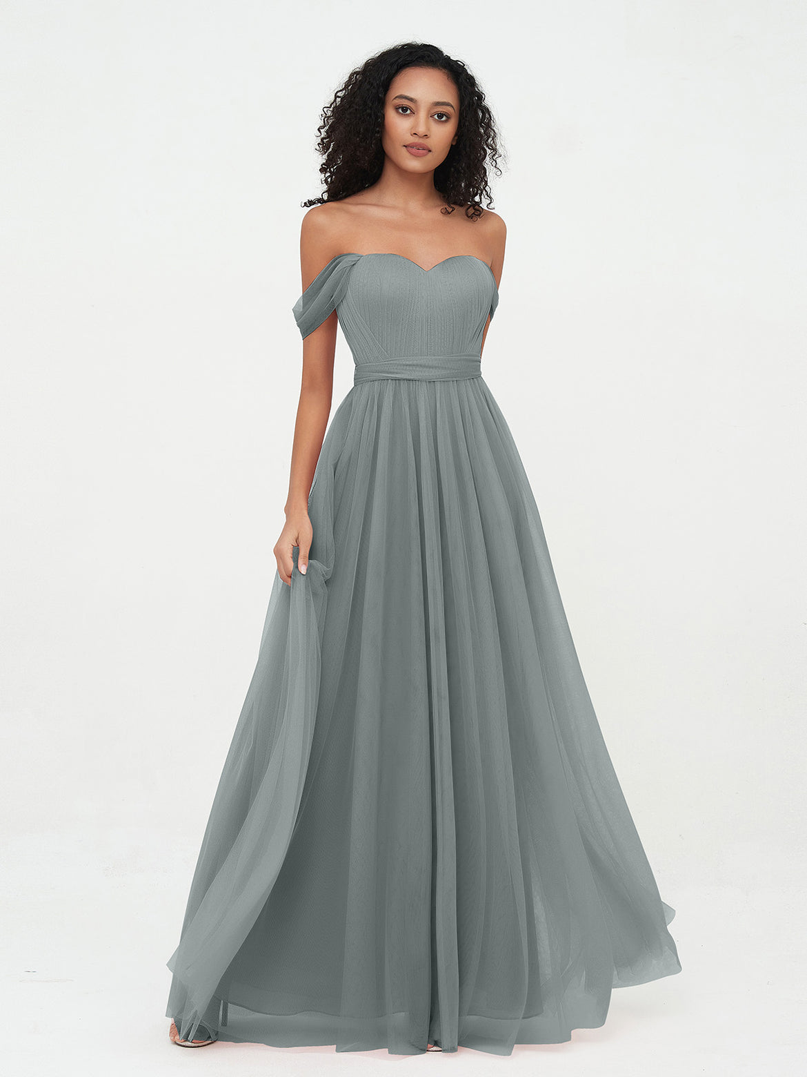 Stunning Steel Gray Bridesmaid Dresses for a Chic Wedding Party  BABARONI  UK