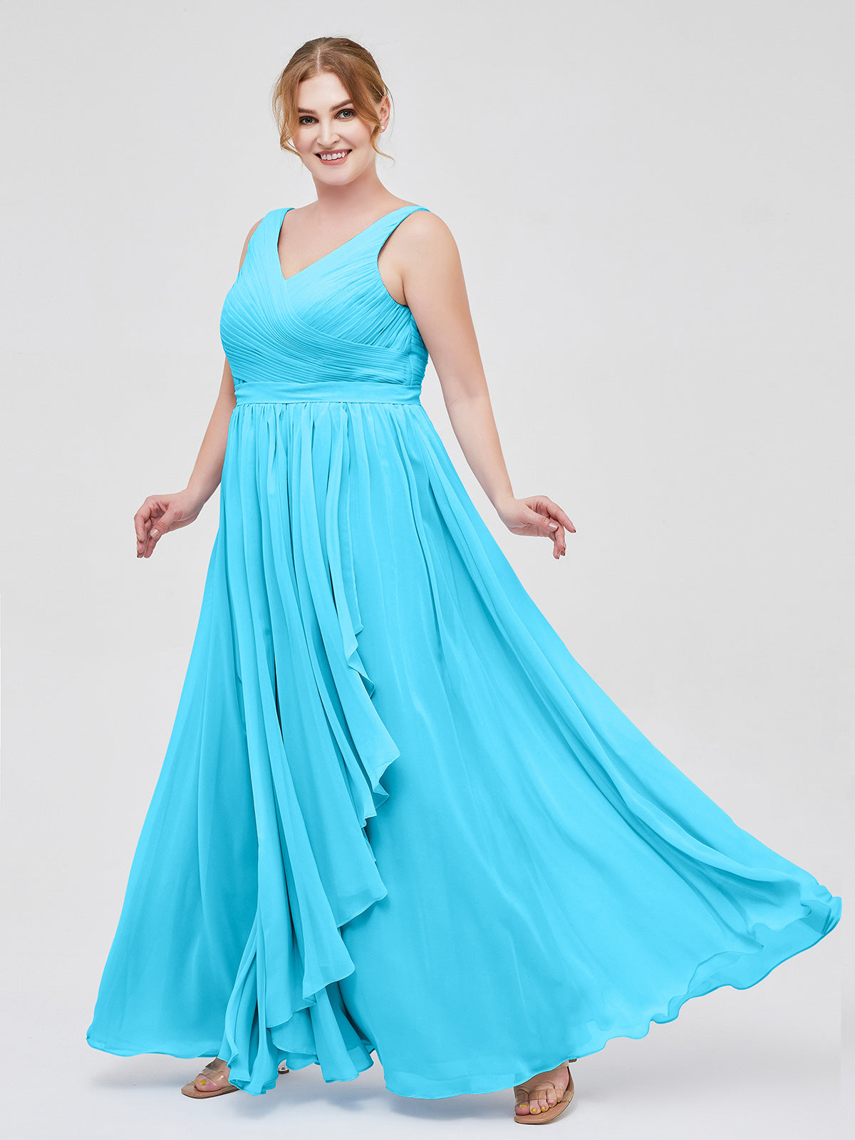 Plus size hotsell chiffon gowns