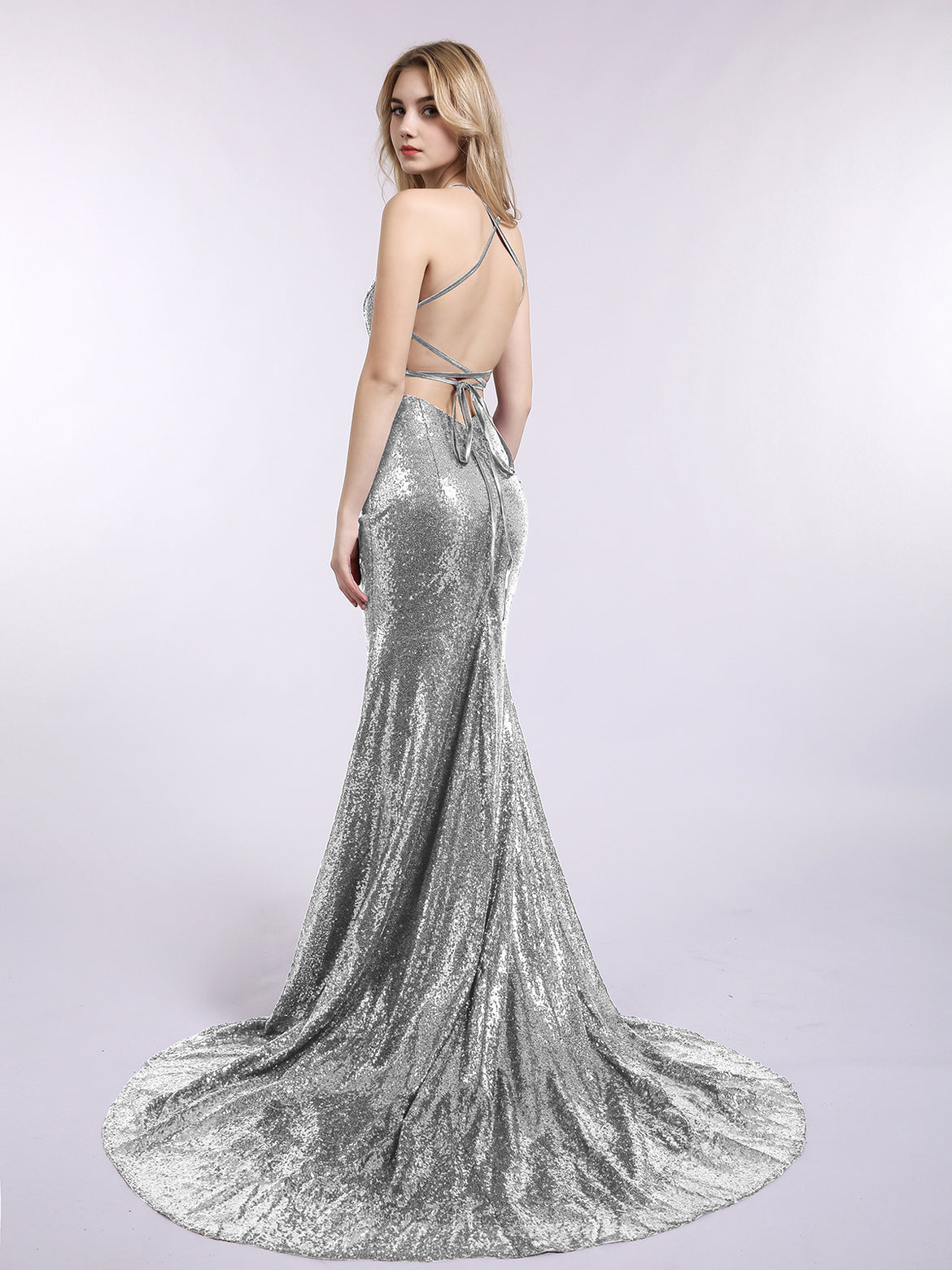 sachin and babi light blue dress Zapaka Women Sparkly Grey Green Long Prom Dress with Sequins Mermaid Beaded  Spaghetti Straps Party Dress – ZAPAKA UK main image 1