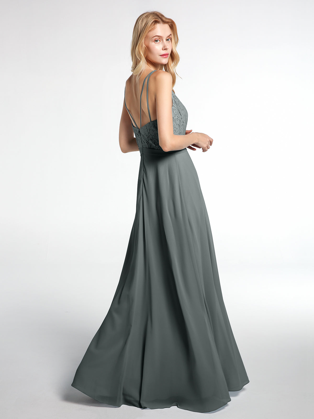 Steel grey maxi dress Clearance