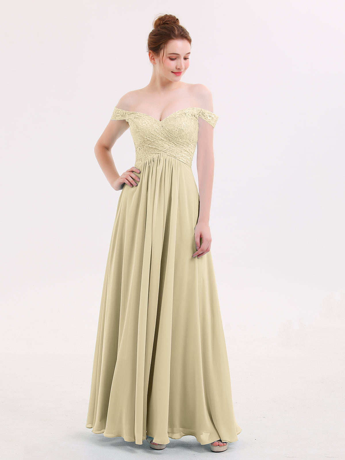 sachin and babi light blue dress Champagne Bridesmaid Dresses main image 1
