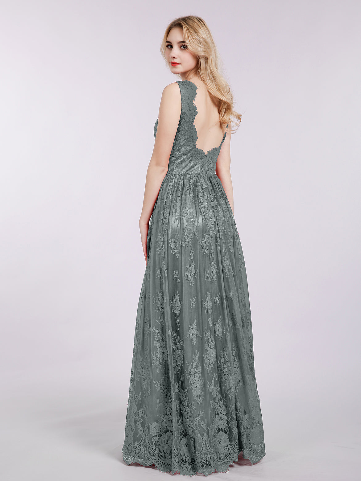 strapless open back dress Ivonne D ID321