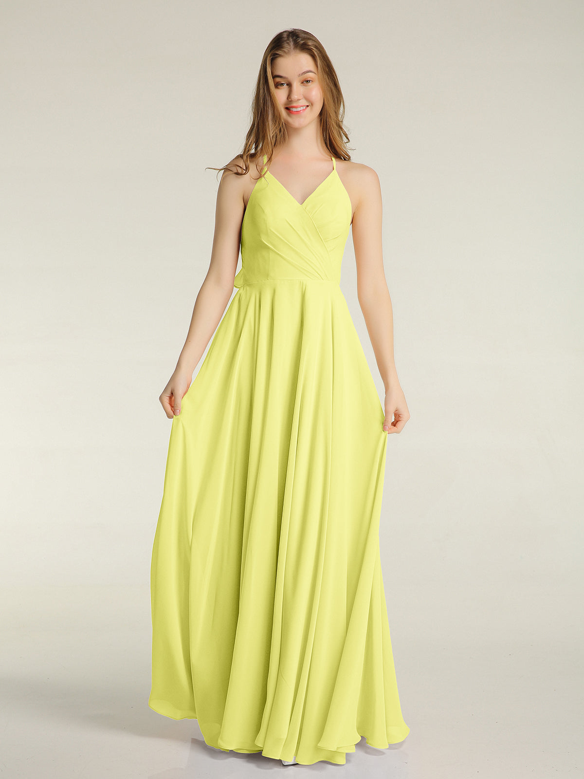 Light yellow clearance plus size dress