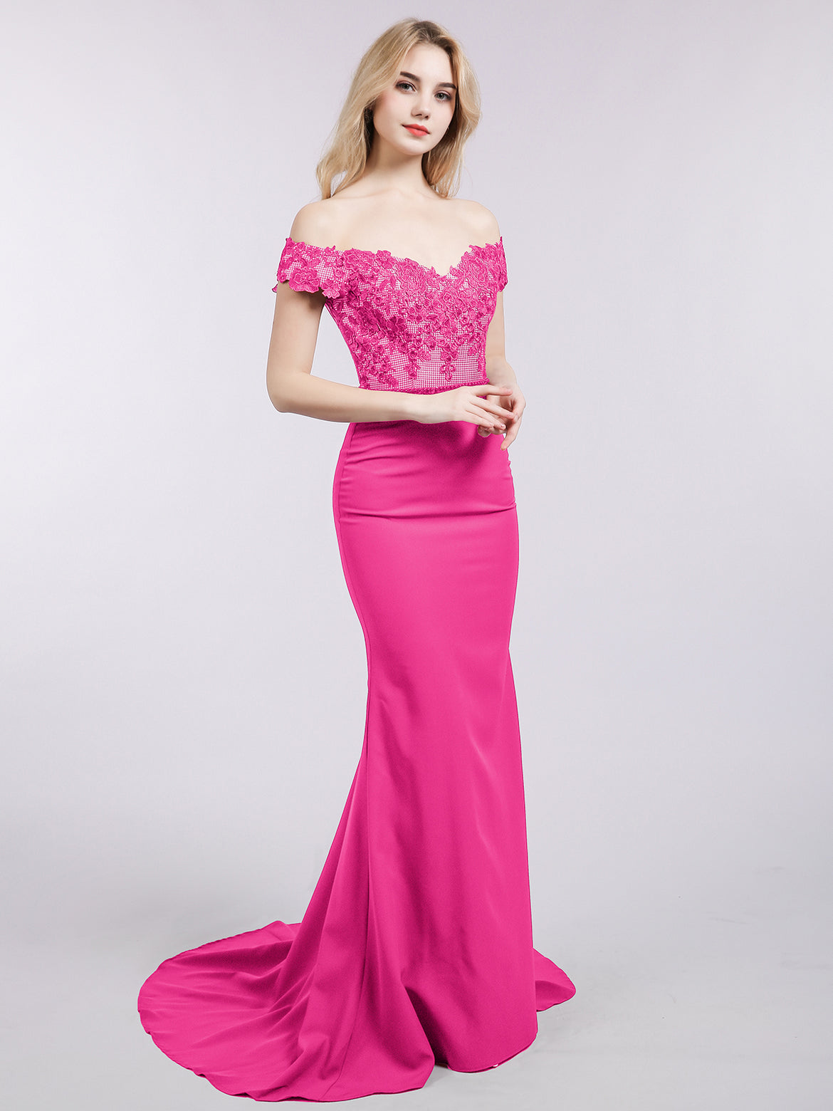 Fuchsia Prom Dresses BABARONI UK Fuchsia Prom Dresses BABARONI UK