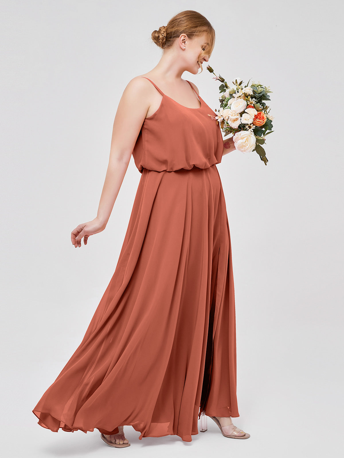 Rust hotsell rose dress