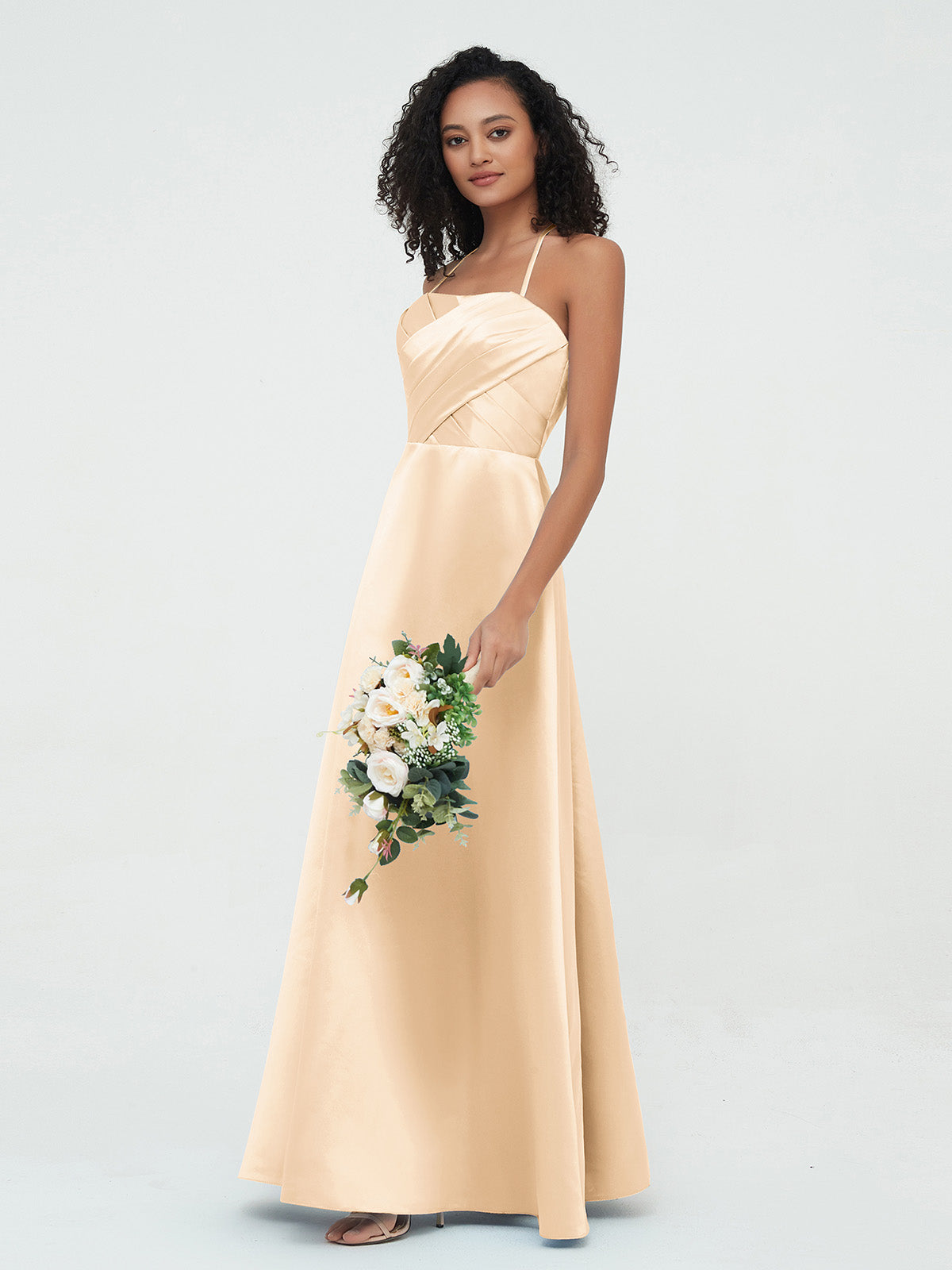 Peach plus hotsell size bridesmaid dresses