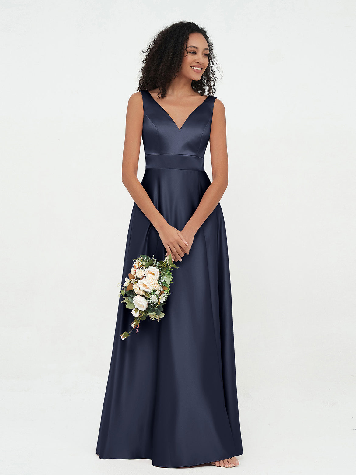 Timeless and Classic Dark Navy Bridesmaid Dresses – BABARONI UK