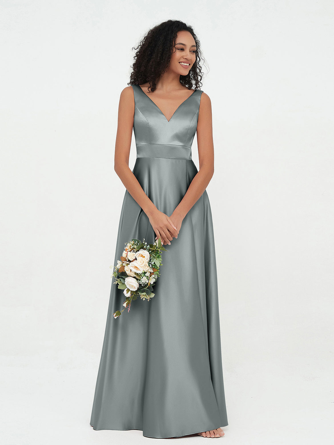 Stunning Steel Gray Bridesmaid Dresses for a Chic Wedding Party BABARONI UK Stunning Steel Gray Bridesmaid Dresses for a Chic Wedding Party BABARONI UK